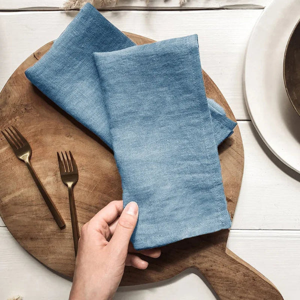 Pure Linen Napkin (Set of 4 - Assorted Colours)