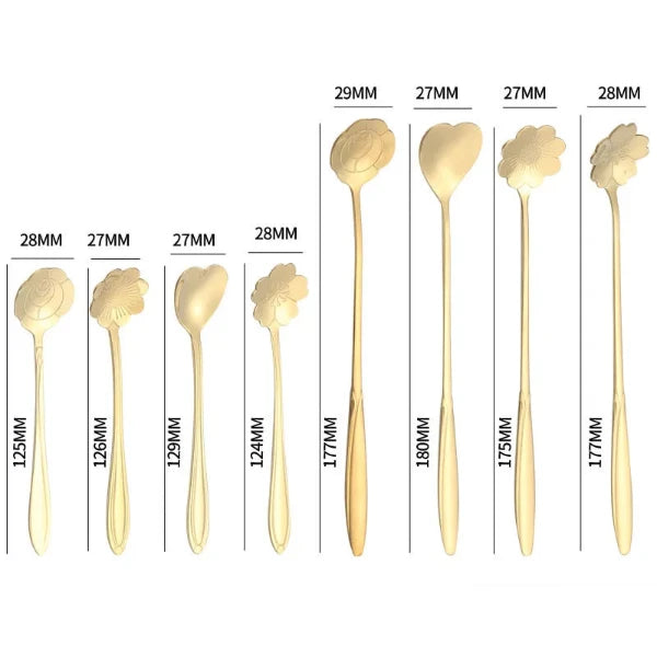 Flora Coffee Spoons (Set of 8)