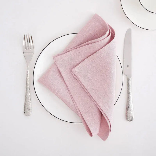 Pure Linen Napkin (Set of 4 - Assorted Colours)