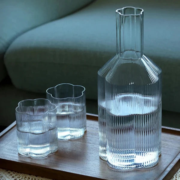 Fluted Clover Carafe