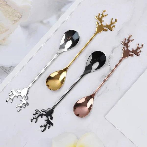 Reindeer Coffee Spoons (Assorted Colours)