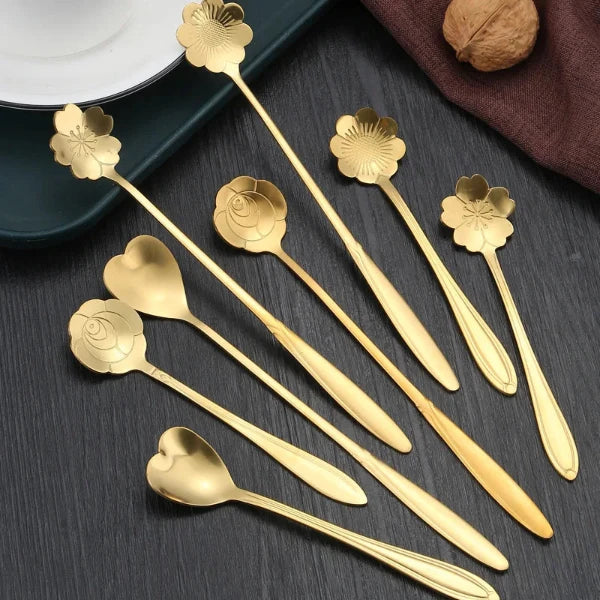 Flora Coffee Spoons (Set of 8)