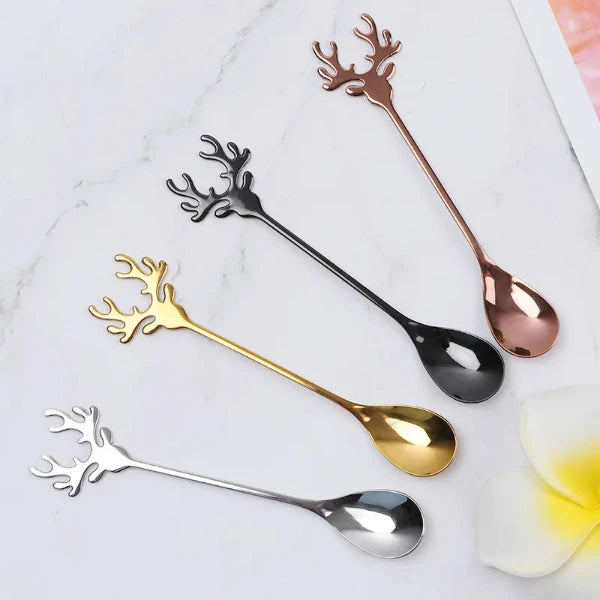 Reindeer Coffee Spoons (Assorted Colours)