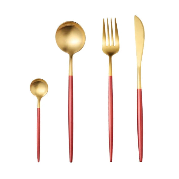 Lyx 4 Piece Cutlery Set (Matte - Assorted Colours)