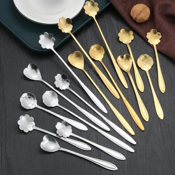 Flora Coffee Spoons (Set of 8)