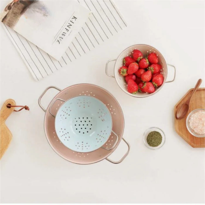 Enamel Colander (Assorted Colours)