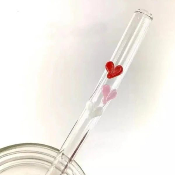 Amore Reusable Glass Straws (Set of 6)