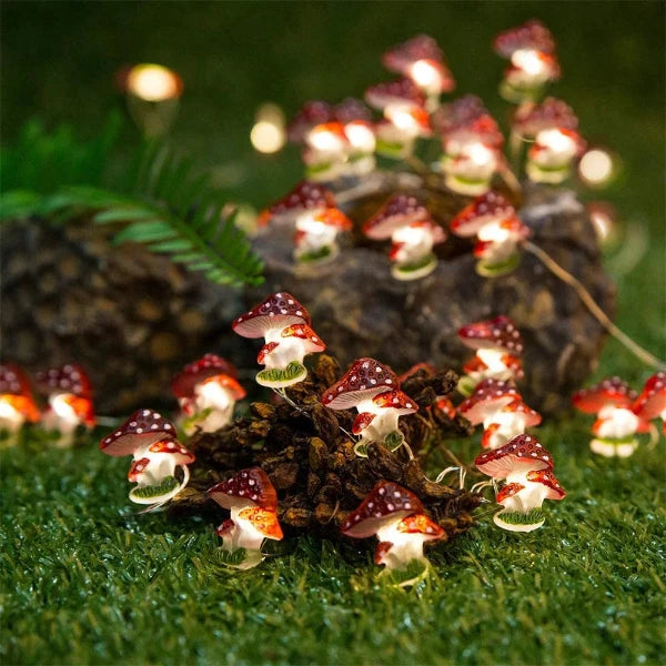 Toadstool LED String Lights