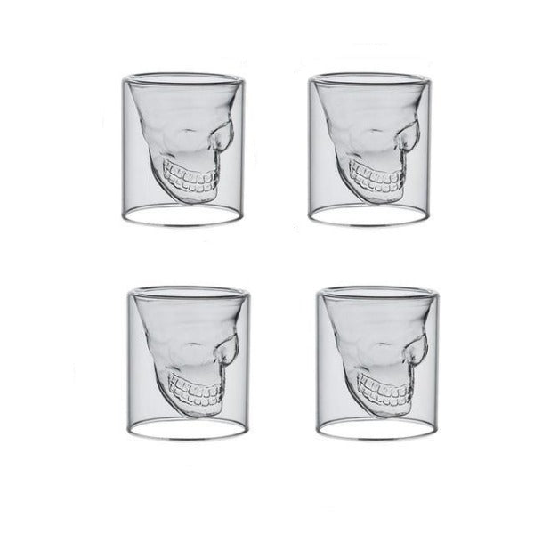 Skull Shot Glasses Set of 4