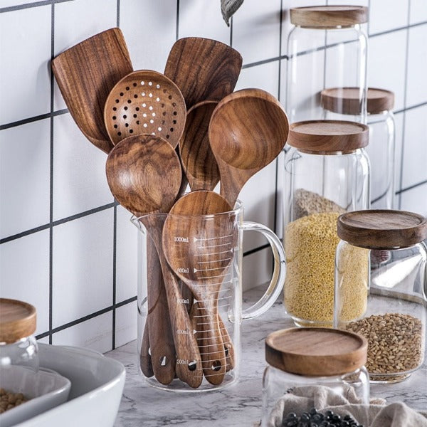 Teak Kitchen Utensil Set