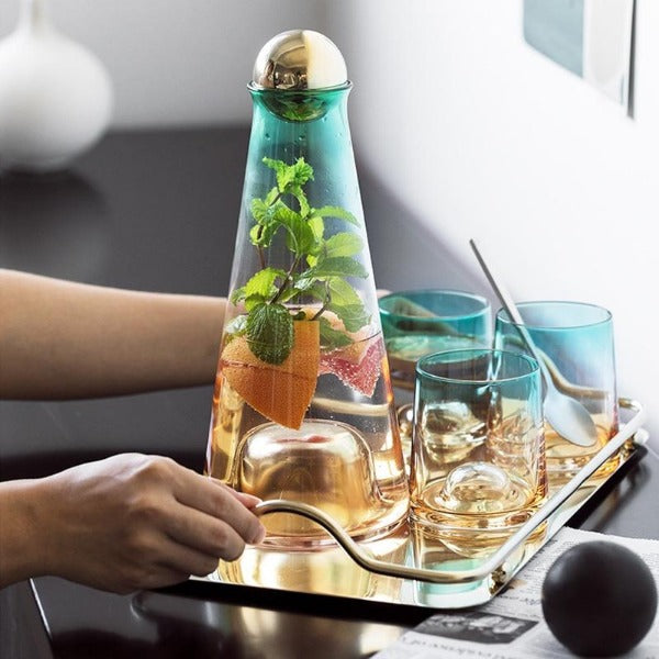 Water Carafe and Glass