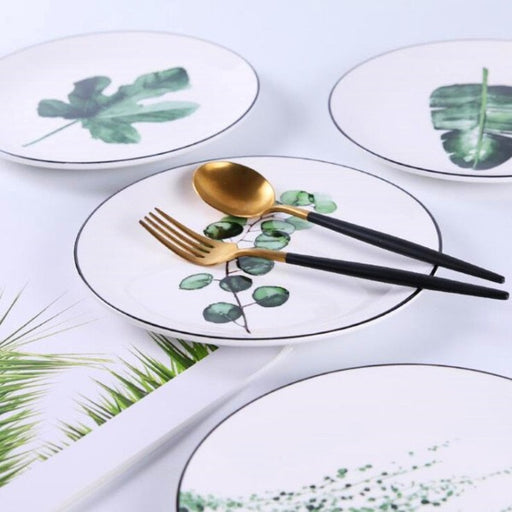 botanical dinner plate