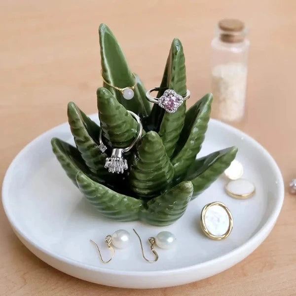 cactus trinket dish