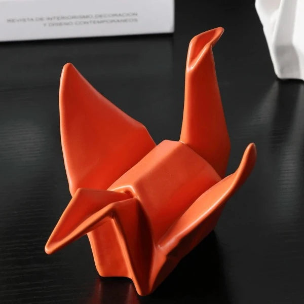 ceramic origami crane