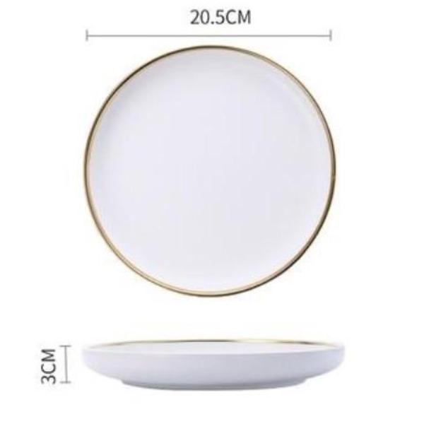 ceramic plates white