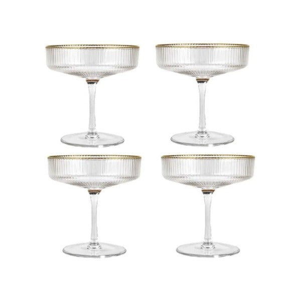 champagne coupe glasses