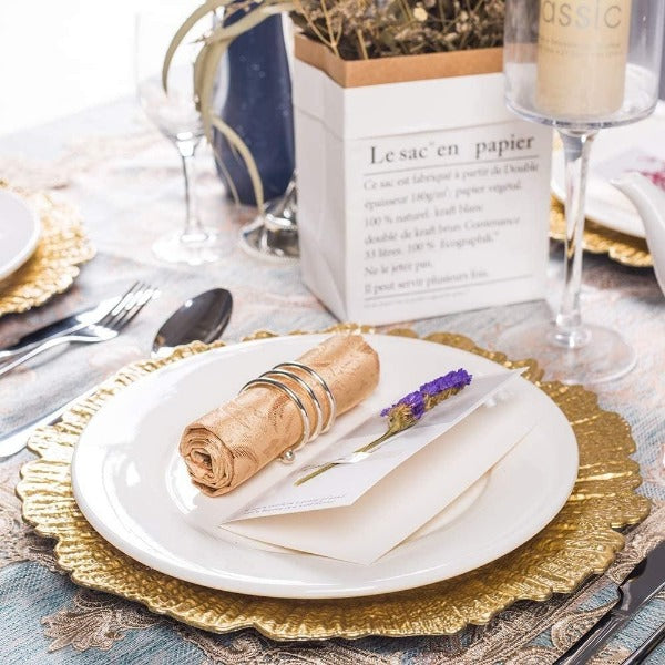 Aura Charger Plates (Set of 6 - Assorted Colours)