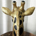 giraffe head sculpture