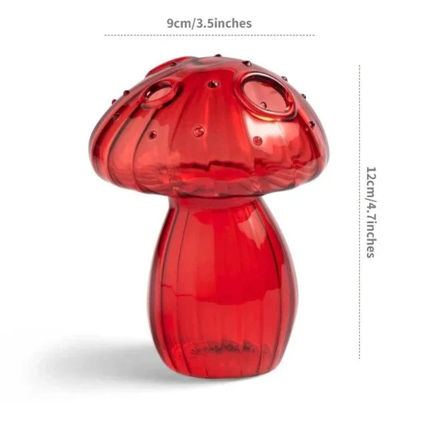 glass mushroom vase