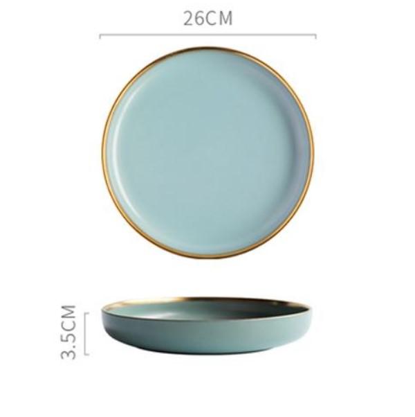 glazed ceramic plate