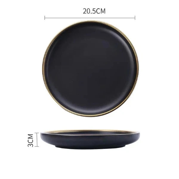 glazed ceramic plate