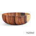 large wooden fruit bowl