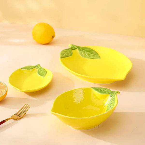 lemon shaped plate