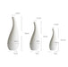 modern white vases