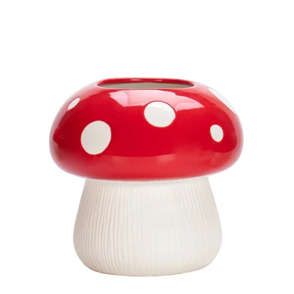 mushroom ceramic pot