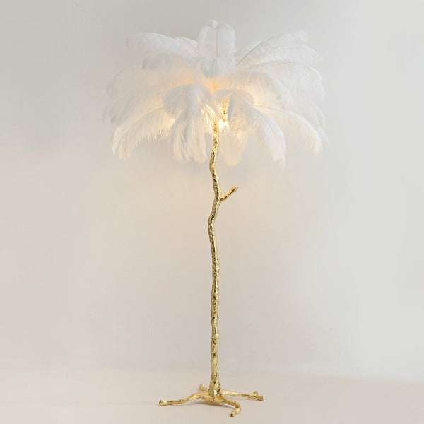 ostrich feather lamp