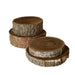 rustic wood slices for centerpieces