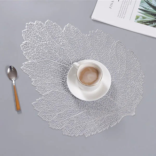 silver placemats