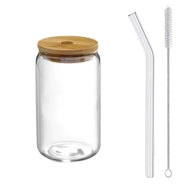 smoothie jar with straw