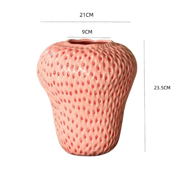 strawberry shaped vase