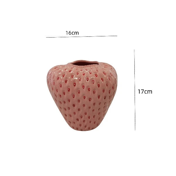 strawberry vase