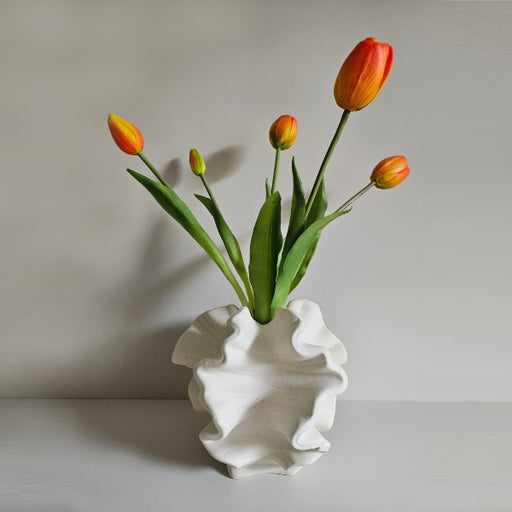 textured ceramic vase