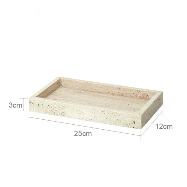 travertine stone tray