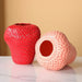 vintage strawberry vase