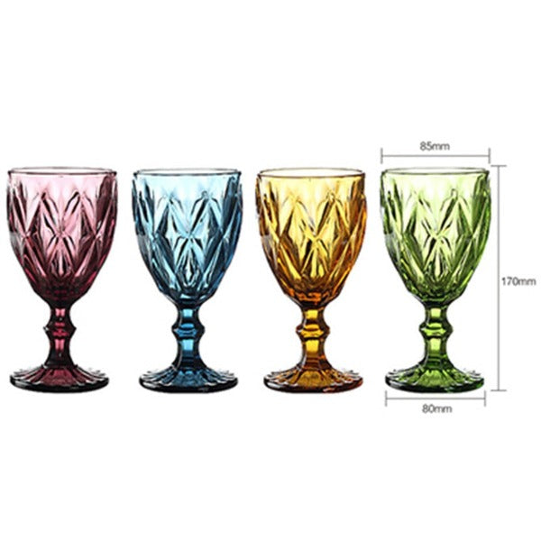 vintage coloured glassware