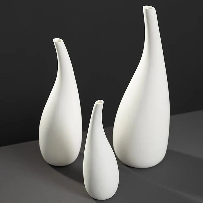 white ceramic vase