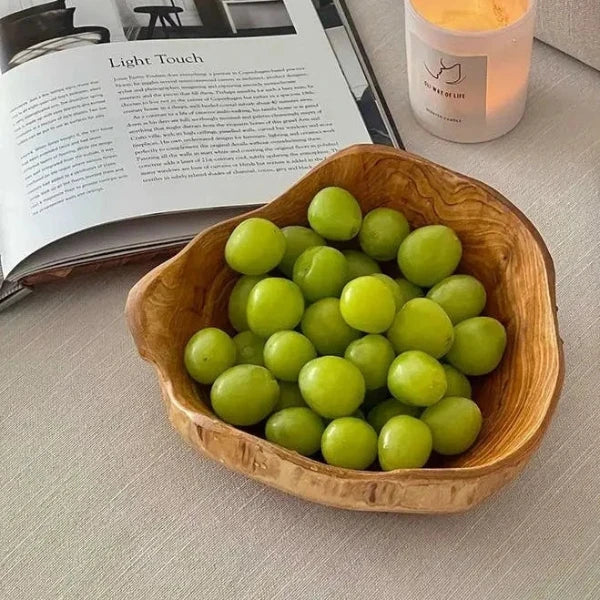 wooden fruit bowl