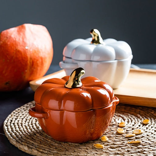 Ceramic Pumpkin Soup Bowl