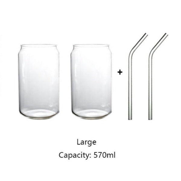 glass tumblers with straws