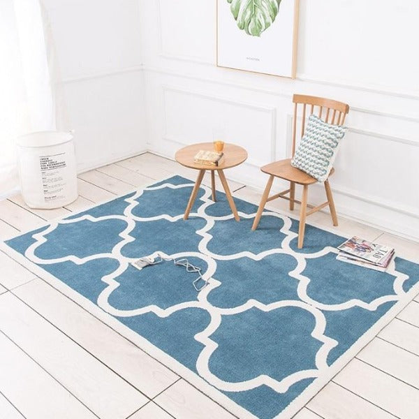 quatrefoil design rug