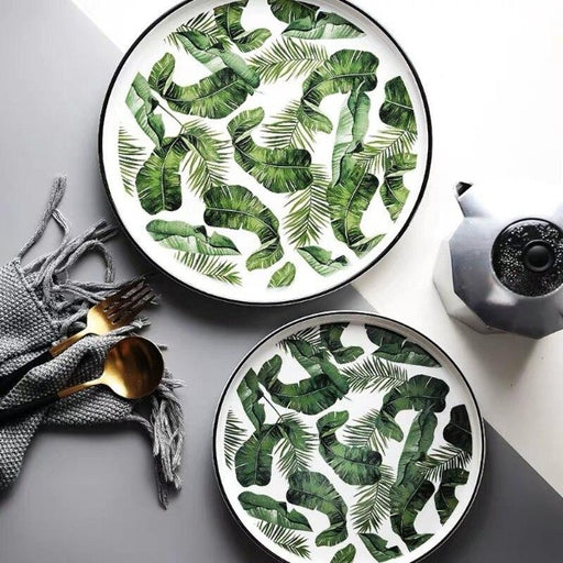 Tropical Print Dinner Plate