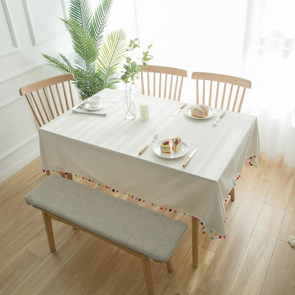 Artsy Linen Tablecloth