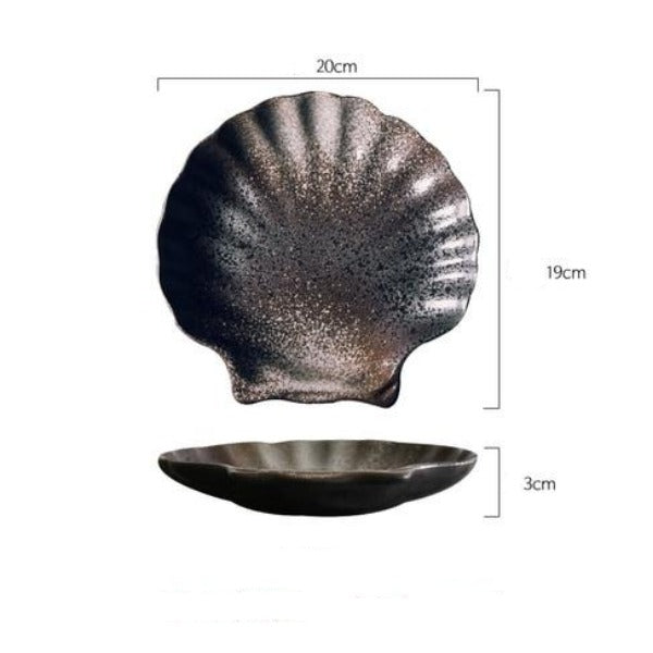 Scallop Shell shaped Serving Plate