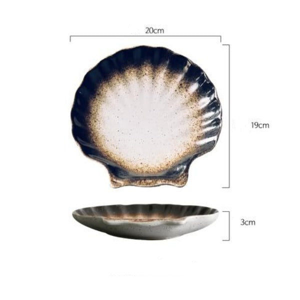 Scallop shaped Serving Plate