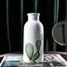 Glazed Ceramic Vase with Cactus Motif