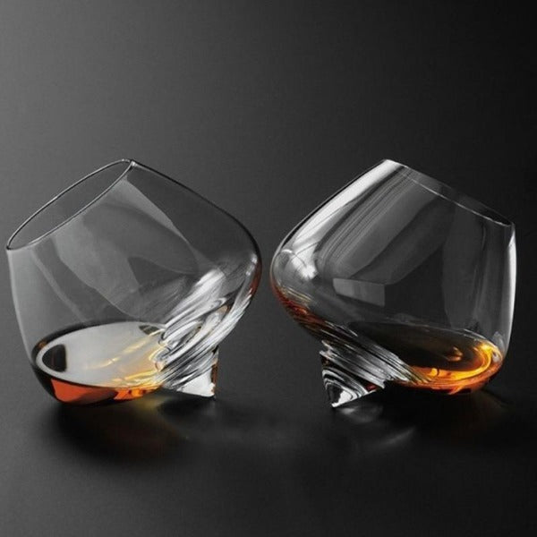 Angled Whisky Glass